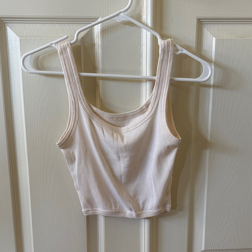 lululemon athletica Cream Crop Top